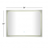 Ambient Clear Glass Modern LED Mirror 39" x 30"